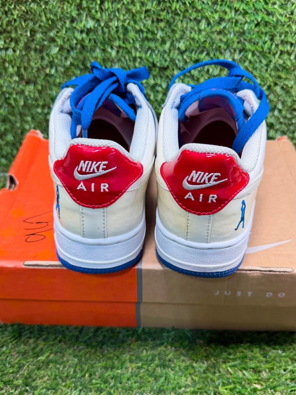Nike Air Force 1 Low Sheed GS Blue Jay Rasheed Wallace 313340-411 Size 4Y Boxed